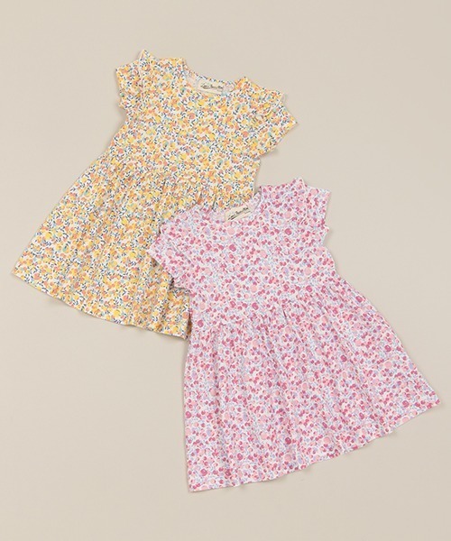 Love&Peace&Money(ラブアンドピースアンドマネー)の「cranberry半袖ワンピース(ワンピース・キッズ・ピンク/クリーム・80cm/90cm/100cm/110cm/120cm/130cm)」の3枚目の写真
