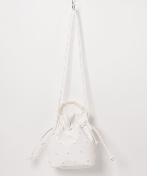 one wayザッカ(ワンウェイザッカ)の「パール巾着ショルダーバッグ(ショルダーバッグ・レディース・ブラック/モカ/ホワイト・FREE)」の14枚目の写真