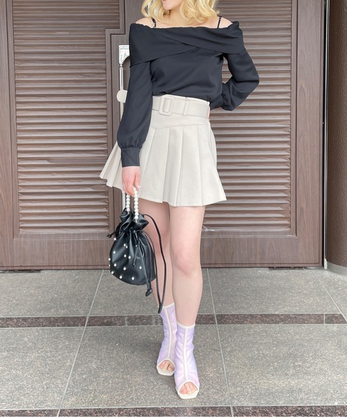 one wayザッカ(ワンウェイザッカ)の「パール巾着ショルダーバッグ(ショルダーバッグ・レディース・ブラック/モカ/ホワイト・FREE)」の9枚目の写真