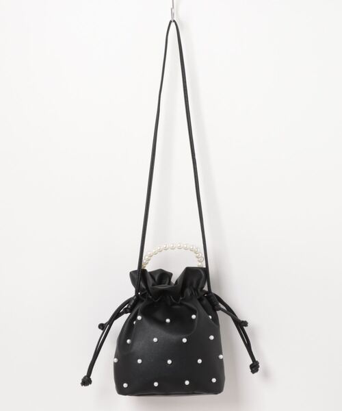 one wayザッカ(ワンウェイザッカ)の「パール巾着ショルダーバッグ(ショルダーバッグ・レディース・ブラック/モカ/ホワイト・FREE)」の15枚目の写真