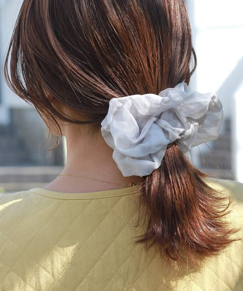 Crisp（クリスプ）の「シフォンシュシュ（シュシュ・レディース・グレー/ベージュ/パープル・FREE）」の12枚目の写真