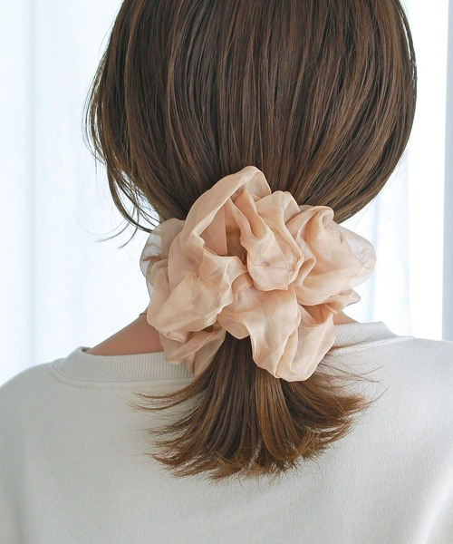 Crisp（クリスプ）の「シフォンシュシュ（シュシュ・レディース・グレー/ベージュ/パープル・FREE）」の10枚目の写真