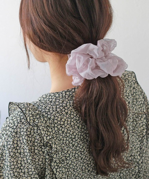 Crisp（クリスプ）の「シフォンシュシュ（シュシュ・レディース・グレー/ベージュ/パープル・FREE）」の9枚目の写真