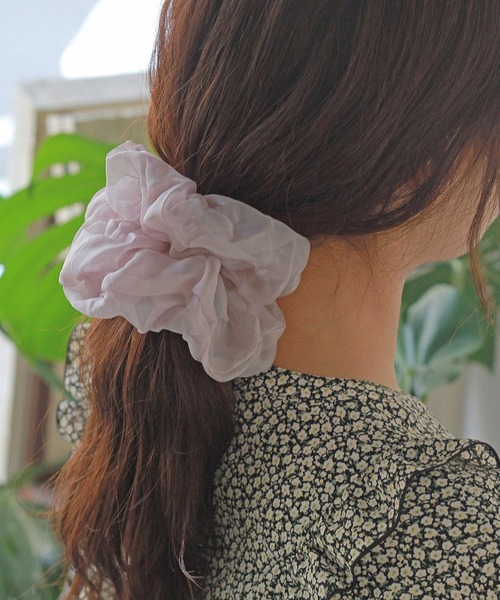 Crisp（クリスプ）の「シフォンシュシュ（シュシュ・レディース・グレー/ベージュ/パープル・FREE）」の7枚目の写真