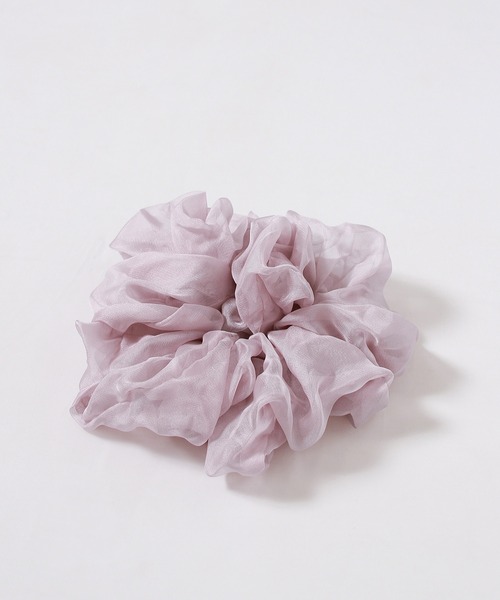 Crisp（クリスプ）の「シフォンシュシュ（シュシュ・レディース・グレー/ベージュ/パープル・FREE）」の6枚目の写真