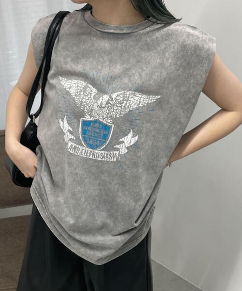 WEGO(ウィゴー)の「WEGO/ヴィンテージウォッシュタックノースリーブT(Tシャツ/カットソー・レディース・スミクロ/グレー系その他/マスタード/その他1・FREE)」の11枚目の写真