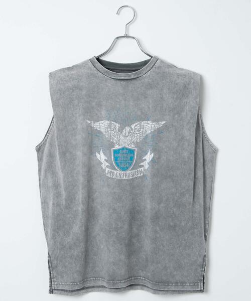 WEGO(ウィゴー)の「WEGO/ヴィンテージウォッシュタックノースリーブT(Tシャツ/カットソー・レディース・スミクロ/グレー系その他/マスタード/その他1・FREE)」の15枚目の写真