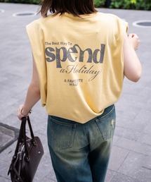 WEGO | WEGO/【24年春夏新作】ヴィンテージウォッシュタックノースリーブT(Tシャツ/カットソー)