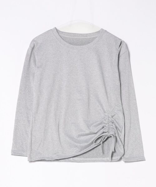 サイドドローストリングトップス（Tシャツ/カットソー