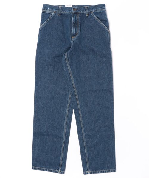 Carhartt WIP(カーハートダブリューアイピー)の「【Carhartt WIP】SINGLE KNEE PANT stoned bleached(その他パンツ・メンズ・ブルー/ブラック/インディゴブルー・34/32/30)」の2枚目の写真