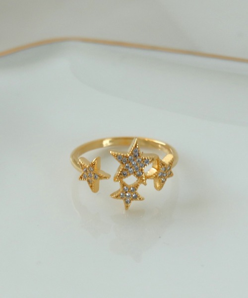 Three Four Time（ｽﾘｰﾌｫｰﾀｲﾑ）の「スターリング#13（リング・レディース・ゴールド/シルバー・#13）」の2枚目の写真