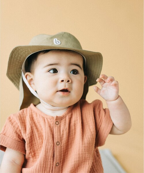 こども ビームス（コドモビームス）の「こども ビームス / ベビー バケットハット（44～48cm）（ハット・キッズ・ライトグレー/ブルー系その他/ベージュ・44-46/46-48）」の12枚目の写真
