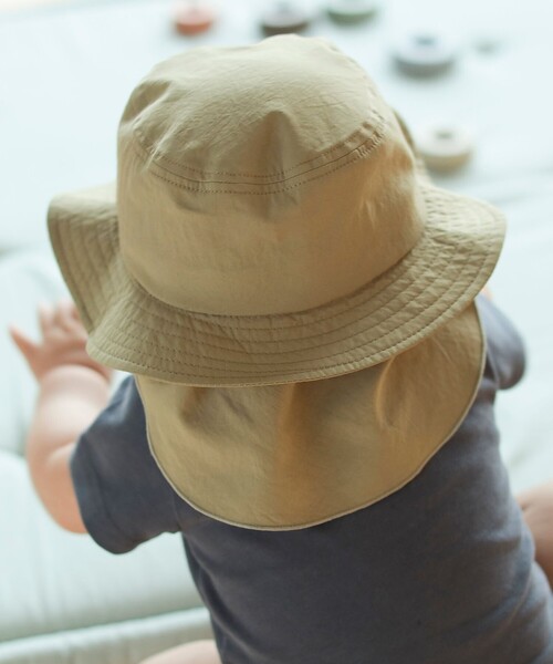 こども ビームス（コドモビームス）の「こども ビームス / ベビー バケットハット（44～48cm）（ハット・キッズ・ライトグレー/ブルー系その他/ベージュ・44-46/46-48）」の14枚目の写真