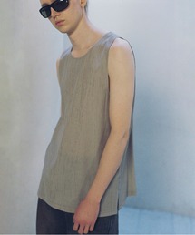 WYM LIDNM | Ruffle Rayon Tank(タンクトップ)