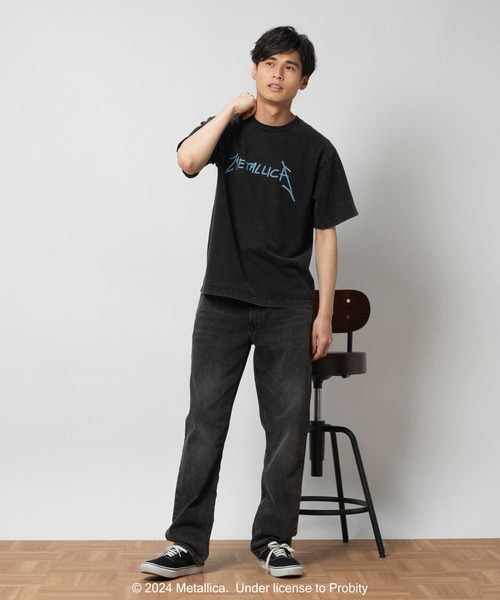GOOD ROCK SPEED（グッドロックスピード）の「【GOOD ROCK SPEED】別注ヴィンテージ加工Ｔシャツ（Tシャツ/カットソー・メンズ・ブラック×グリーン/ブラック×ブルー/ブラック×ホワイト/ブラック×イエロー/ブラック×パープル/ブラック×レッド・M/L/XL）」の9枚目の写真