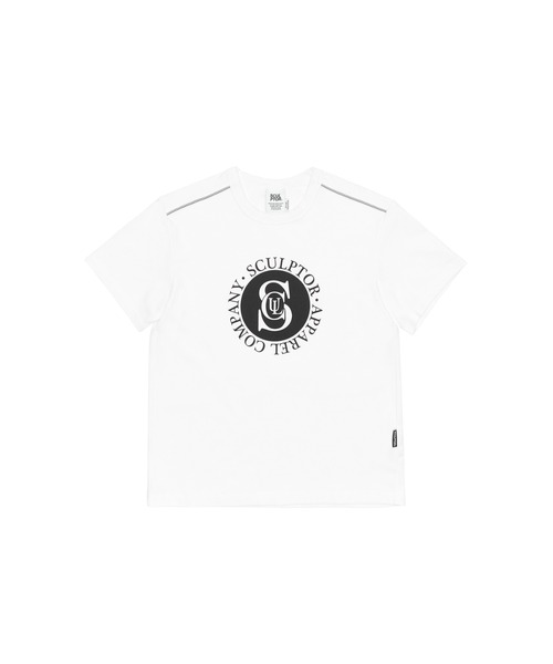 SCULPTOR（スカルプター）の「Varsity Logo Tee/バーシティロゴティー（Tシャツ/カットソー・レディース・ホワイト/ブラック・SMALL/MEDIUM）」の2枚目の写真