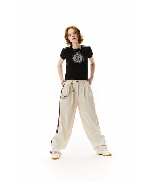 SCULPTOR（スカルプター）の「Varsity Logo Tee/バーシティロゴティー（Tシャツ/カットソー・レディース・ホワイト/ブラック・SMALL/MEDIUM）」の14枚目の写真