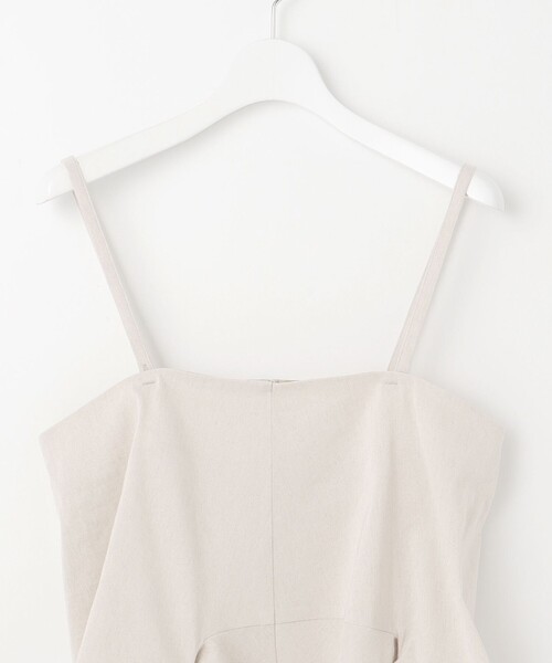 23区 S(ニジュウサンクチイサイサイズ)の「【洗える】リネンレーヨンストレッチ キャミソール ブラウス(シャツ/ブラウス・レディース・ブラック系/ベージュ系・32)」の11枚目の写真