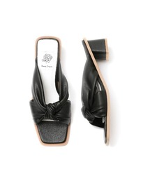 Mono　Emma Francis ブラックサンダル レディースサイズL ボリュームソール サンダル （ブラック スムース） -Emma