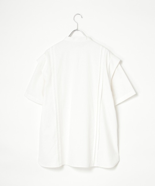 notch.(ノッチ)の「ショルダータックブラウス(シャツ/ブラウス・レディース・ブラック/ホワイト・M)」の15枚目の写真