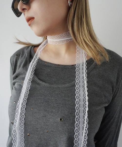 フランス シフォンポンチョプレゼント♡クロシェレース装飾 レース×ローズ刺繍ポンチョ | outlet | axes femme online shop