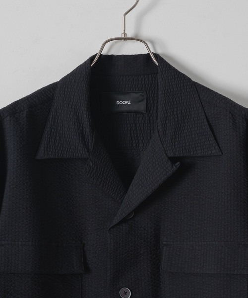 DOOPZ(ドープス)の「D/P Seersucker Shirt - ダブルポケットシアサッカーシャツ(シャツ/ブラウス・メンズ・グリーン/ブラック・SMALL/MEDIUM/LARGE)」の3枚目の写真