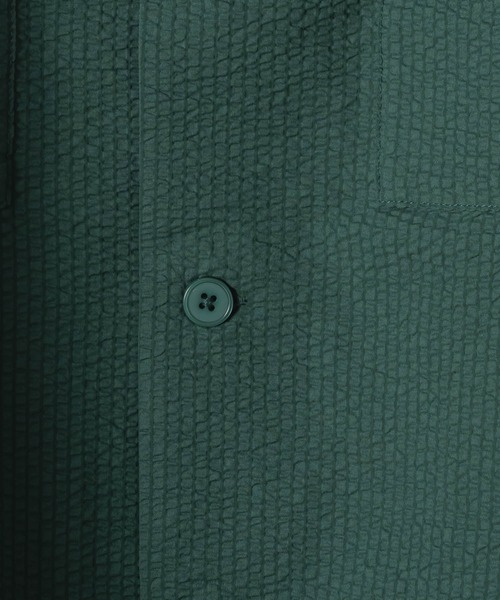 DOOPZ(ドープス)の「D/P Seersucker Shirt - ダブルポケットシアサッカーシャツ(シャツ/ブラウス・メンズ・グリーン/ブラック・SMALL/MEDIUM/LARGE)」の12枚目の写真