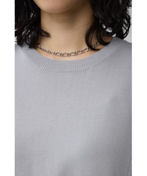 AZUL by moussy（アズールバイマウジー）の「サイドラッフルニットトップス（シャツワンピース・レディース・ブラック/グレー/ミント・FREE）」の21枚目の写真