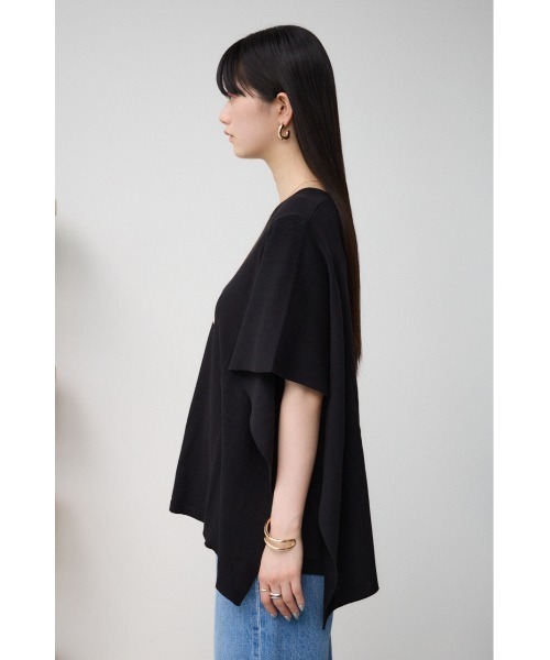 AZUL by moussy（アズールバイマウジー）の「サイドラッフルニットトップス（シャツワンピース・レディース・ブラック/グレー/ミント・FREE）」の8枚目の写真