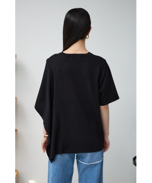 AZUL by moussy（アズールバイマウジー）の「サイドラッフルニットトップス（シャツワンピース・レディース・ブラック/グレー/ミント・FREE）」の9枚目の写真