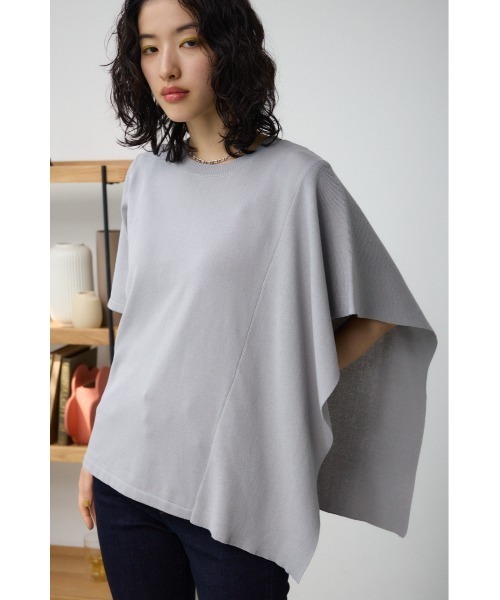 AZUL by moussy（アズールバイマウジー）の「サイドラッフルニットトップス（シャツワンピース・レディース・ブラック/グレー/ミント・FREE）」の15枚目の写真