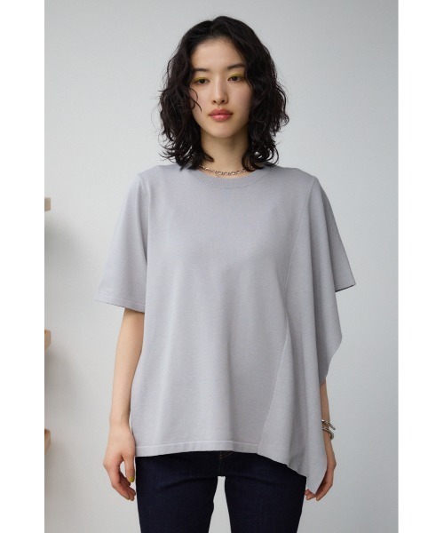 AZUL by moussy（アズールバイマウジー）の「サイドラッフルニットトップス（シャツワンピース・レディース・ブラック/グレー/ミント・FREE）」の18枚目の写真