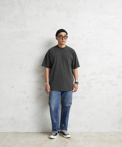 WAIPER.inc（ワイパーインク）の「S/S Pigment Dye Crew Neck 6.5oz　1801GDPG（Tシャツ/カットソー・メンズ・グレー/パープル/ピンク/タン/ブラウン/ブラック・L/M/XL/S）」の9枚目の写真