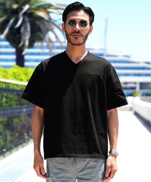 jiggys shop(ジギーズショップ)の「Vネック汗じみ防止 汗プルーフ半袖Tシャツ(Tシャツ/カットソー・メンズ・ホワイト/チャコールグレー/ブラック/グレー系その他・MEDIUM/LARGE/X-LARGE)」の22枚目の写真