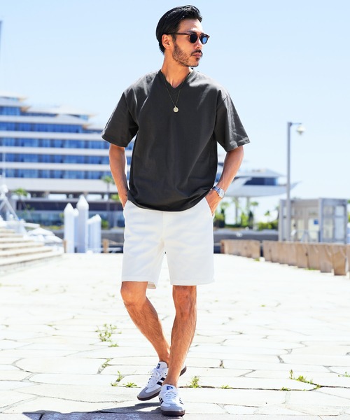 jiggys shop(ジギーズショップ)の「Vネック汗じみ防止 汗プルーフ半袖Tシャツ(Tシャツ/カットソー・メンズ・ホワイト/チャコールグレー/ブラック/グレー系その他・MEDIUM/LARGE/X-LARGE)」の7枚目の写真