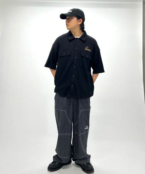 WHO'S WHO gallery（フーズフーギャラリー）の「【KOOKY'N/クーキー】BRONXワッフルシャツ（シャツ/ブラウス・メンズ・アイボリー/ブラック/ネイビー/オレンジ・FREE）」の22枚目の写真