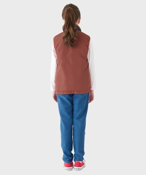 KRIFF MAYER Kid's Collection（クリフメイヤーキッズコレクション）の「ひっくりベスト（ベスト・キッズ・カーキ/アイボリー/チャコール/キャメル・170/150/140/130/120/160）」の9枚目の写真