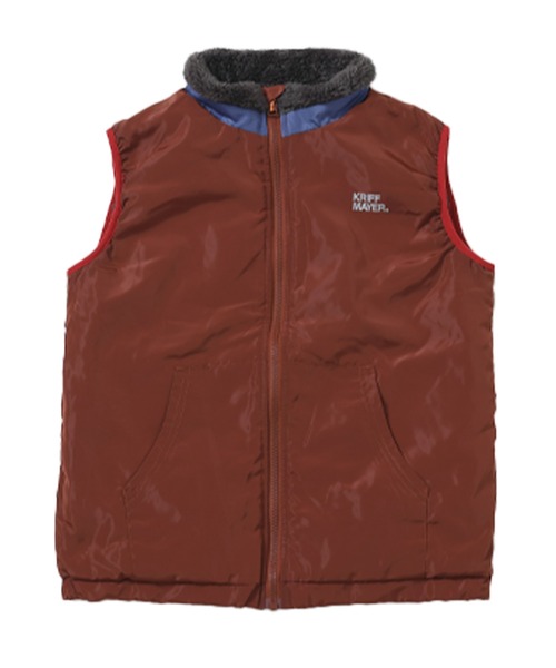 KRIFF MAYER Kid's Collection（クリフメイヤーキッズコレクション）の「ひっくりベスト（ベスト・キッズ・カーキ/アイボリー/チャコール/キャメル・170/150/140/130/120/160）」の17枚目の写真