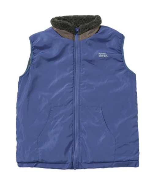 KRIFF MAYER Kid's Collection（クリフメイヤーキッズコレクション）の「ひっくりベスト（ベスト・キッズ・カーキ/アイボリー/チャコール/キャメル・170/150/140/130/120/160）」の22枚目の写真