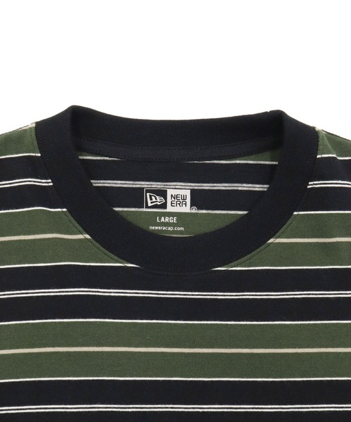 NEW ERA(ニューエラ)の「ニューエラ 長袖Tシャツ オーバーサイズ マルチボーダー(Tシャツ/カットソー・メンズ・ストーン/ブラック・S/M/L/XL/XXL)」の18枚目の写真