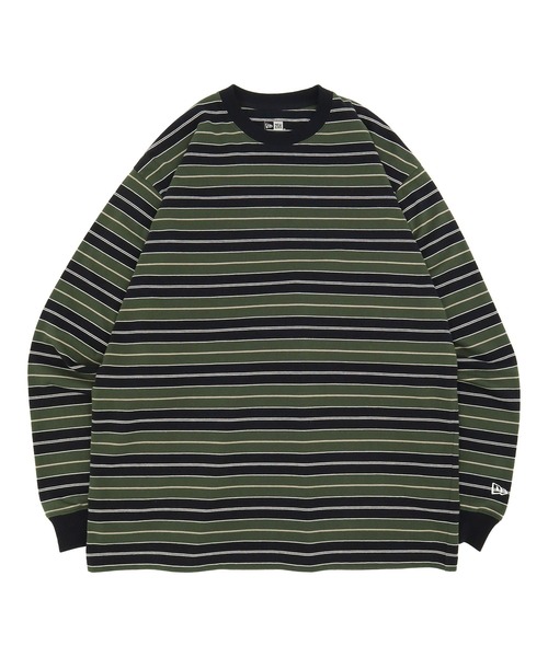 NEW ERA(ニューエラ)の「ニューエラ 長袖Tシャツ オーバーサイズ マルチボーダー(Tシャツ/カットソー・メンズ・ストーン/ブラック・S/M/L/XL/XXL)」の16枚目の写真