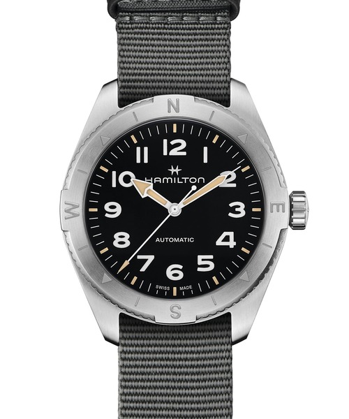 HAMILTON [ハミルトン] 腕時計 Khaki Field （カーキ フィールド） Expedition オート 自動巻き 41MM ブラック×グレー（アナログ腕時計）｜HAMILTON（ハミルトン）