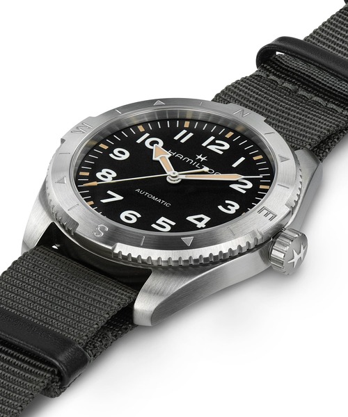 HAMILTON（ハミルトン）の「HAMILTON [ハミルトン] 腕時計 Khaki Field （カーキ フィールド） Expedition オート 自動巻き 41MM ブラック×グレー（アナログ腕時計・メンズ・ブラック・FREE）」の3枚目の写真