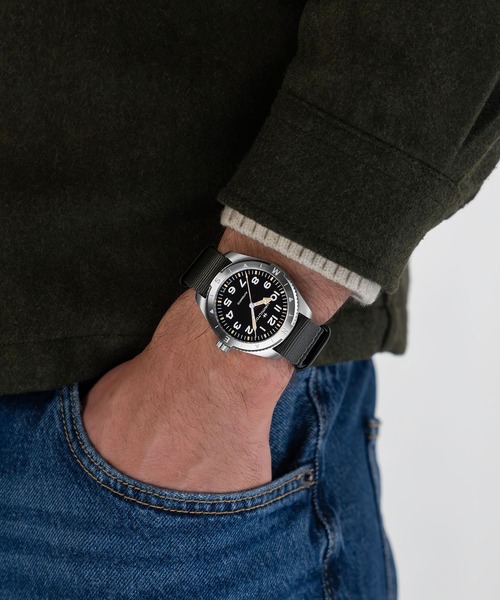 HAMILTON（ハミルトン）の「HAMILTON [ハミルトン] 腕時計 Khaki Field （カーキ フィールド） Expedition オート 自動巻き 41MM ブラック×グレー（アナログ腕時計・メンズ・ブラック・FREE）」の6枚目の写真