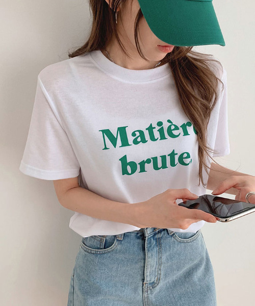 VIVID LADY(ビビッドレディー)の「ロゴ入りTシャツ半袖 レディース 夏(Tシャツ/カットソー・レディース・ブラック/クリーム/ブルー/ホワイト・FREE)」の3枚目の写真