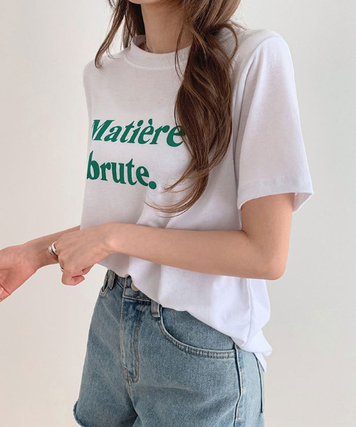 VIVID LADY(ビビッドレディー)の「ロゴ入りTシャツ半袖 レディース 夏(Tシャツ/カットソー・レディース・ブラック/クリーム/ブルー/ホワイト・FREE)」の7枚目の写真