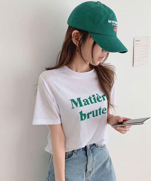 VIVID LADY(ビビッドレディー)の「ロゴ入りTシャツ半袖 レディース 夏(Tシャツ/カットソー・レディース・ブラック/クリーム/ブルー/ホワイト・FREE)」の10枚目の写真