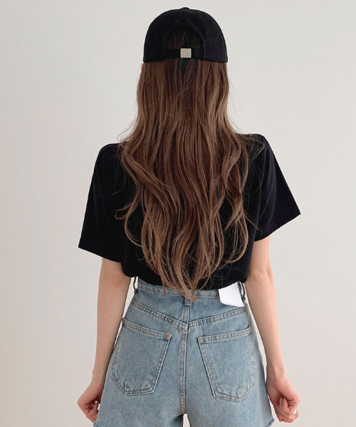 VIVID LADY(ビビッドレディー)の「ロゴ入りTシャツ半袖 レディース 夏(Tシャツ/カットソー・レディース・ブラック/クリーム/ブルー/ホワイト・FREE)」の14枚目の写真