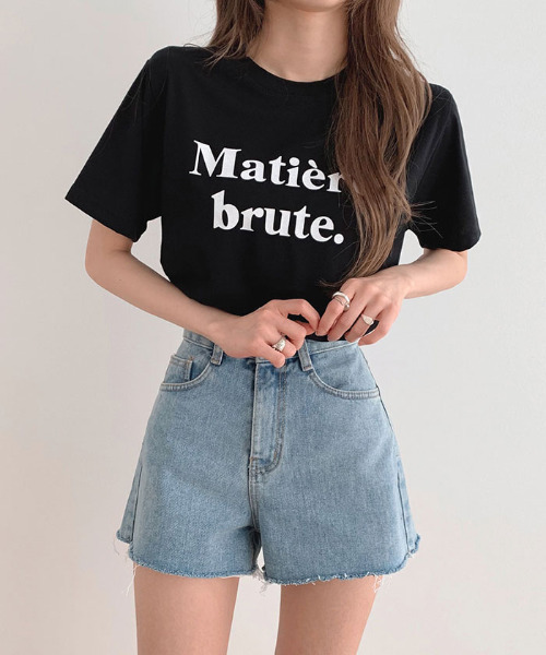 VIVID LADY(ビビッドレディー)の「ロゴ入りTシャツ半袖 レディース 夏(Tシャツ/カットソー・レディース・ブラック/クリーム/ブルー/ホワイト・FREE)」の15枚目の写真