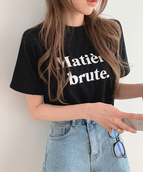 VIVID LADY(ビビッドレディー)の「ロゴ入りTシャツ半袖 レディース 夏(Tシャツ/カットソー・レディース・ブラック/クリーム/ブルー/ホワイト・FREE)」の16枚目の写真
